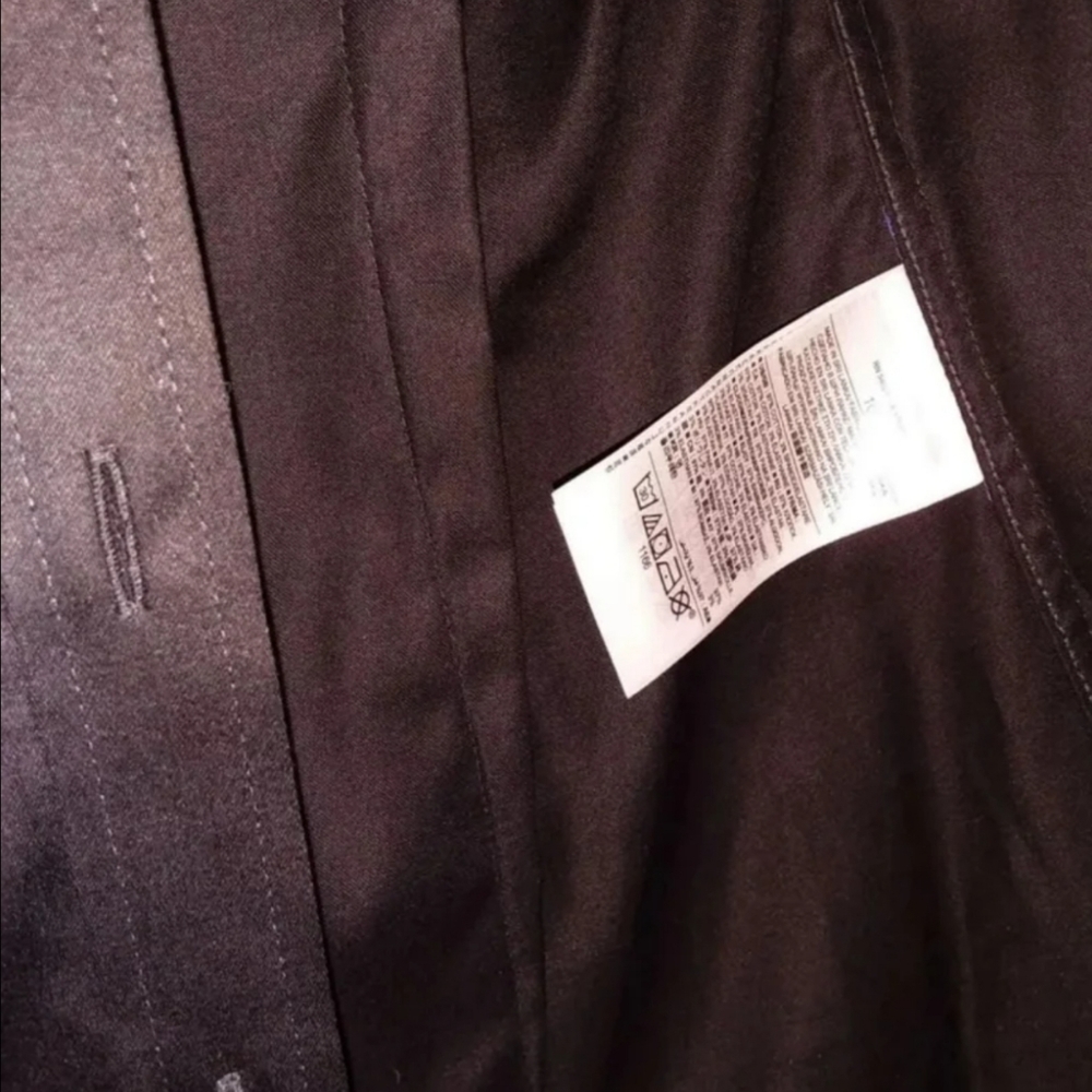 BANANA REPUBLIC Non-Iron Fitted Dress Shirt Long-Sleeved Button Size 10 - Picture 9 of 12
